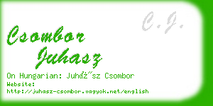 csombor juhasz business card